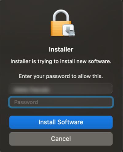 Additional Screen Prompt to confirm the file install
